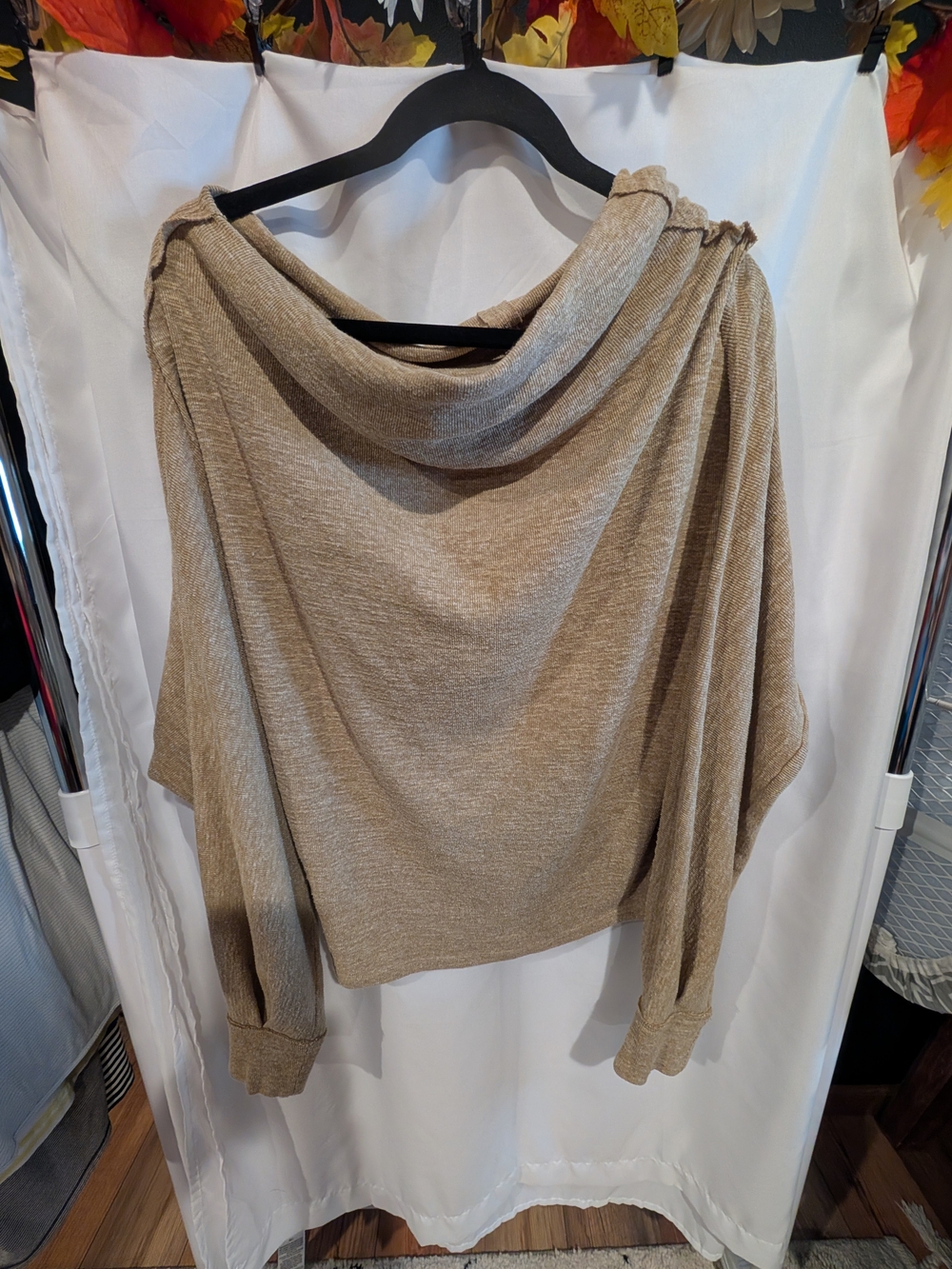 We The Free Off-Shoulder Draped Sweater